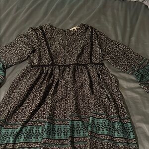 Miami Black and White Floral Dress